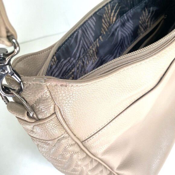 LUG Cable Car Shoulder Bag Taupe Crossbody Organizer Purse Removable Strap - Picture 9 of 10